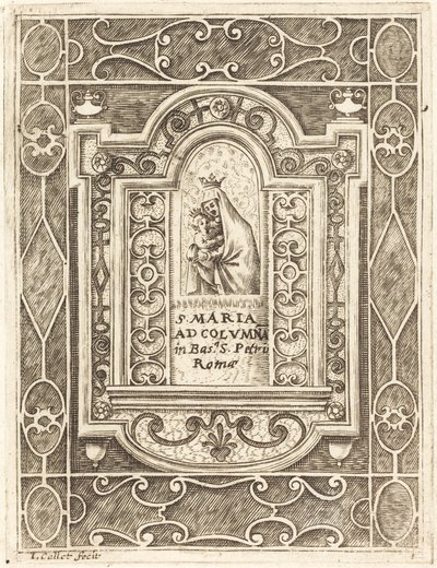 La Vergine alla colonna (La Vierge à la colonne) da Jacques Callot