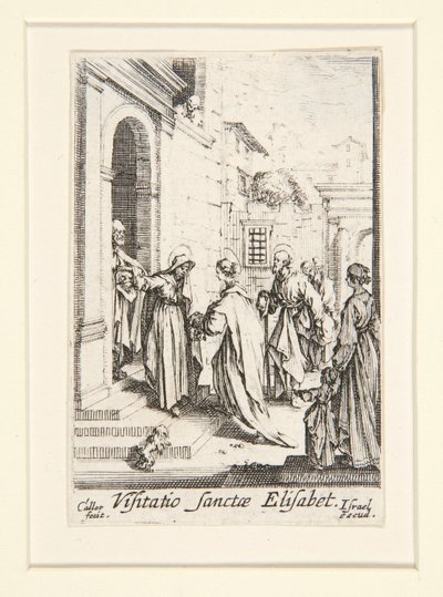 La Visitazione, n. 6, dalla Vita della Vergine da Jacques Callot