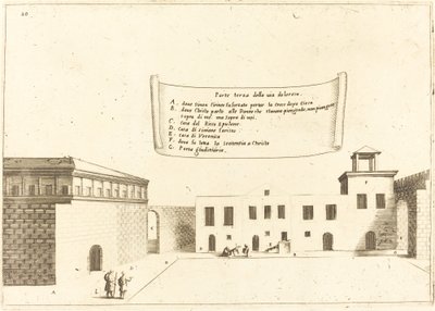 Terza Parte della Via Dolorosa da Jacques Callot