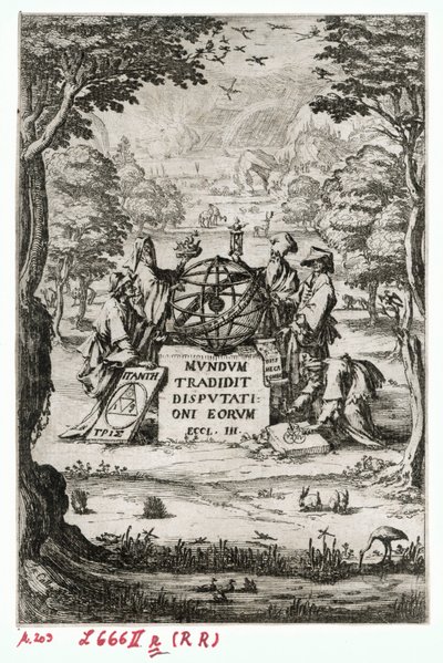 Frontespizio della Sacra Cosmologia ... (incisione) da Jacques Callot