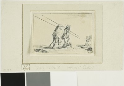 Due soldati con bastoni da Jacques Callot