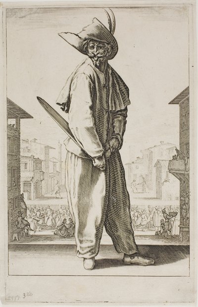 Zanni, da Tre comici italiani da Jacques Callot