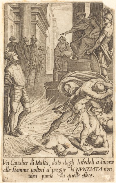Cavaliere di Malta da Jacques Callot after Antonio Circignani