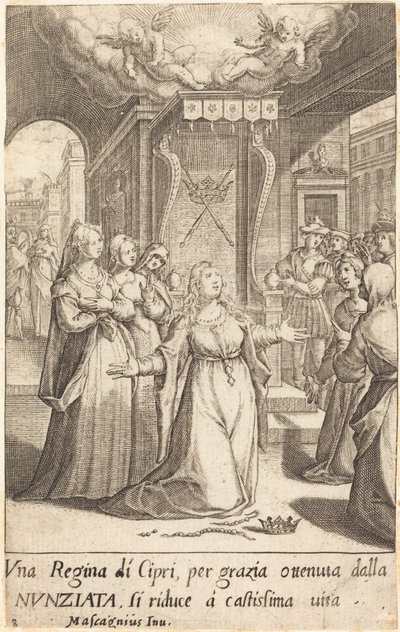 Regina di Cipro da Jacques Callot after Donato Mascagni