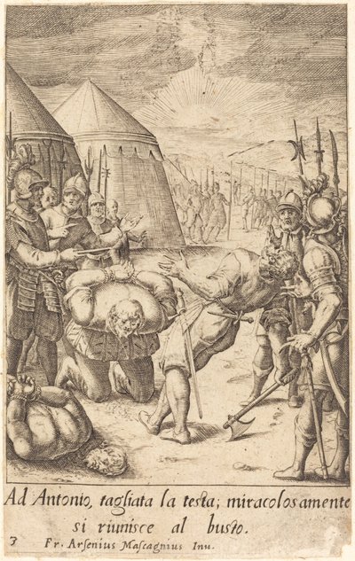 Il decapitato da Jacques Callot after Donato Mascagni