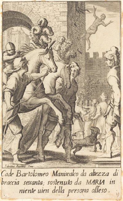 Bartolomeo, maniscalco da Jacques Callot after Fabrizio Boschi