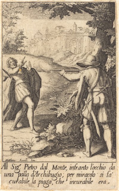 Pietro dal Monte da Jacques Callot after Matteo Rosselli