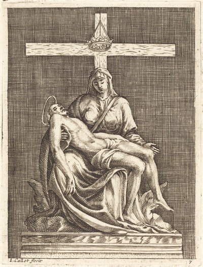 Pietà da Jacques Callot after Michelangelo