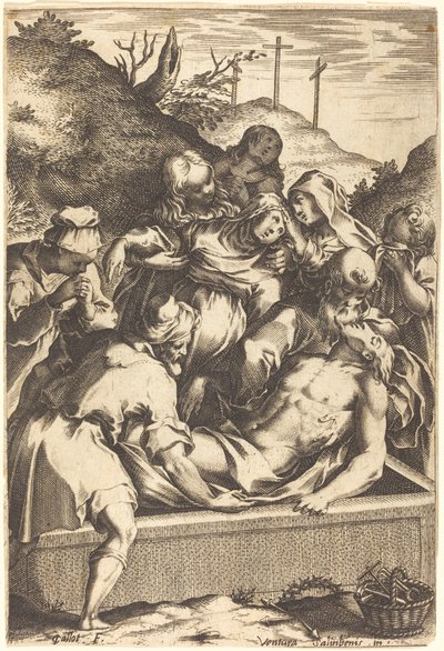 La Deposizione da Jacques Callot after Ventura Salimbeni