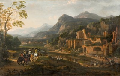 Paesaggio con cavalieri da Jacques Courtois