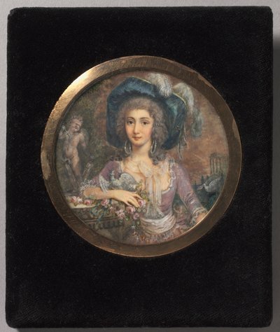 Ritratto di Mademoiselle Colombi, 1788 da Jacques Delusee