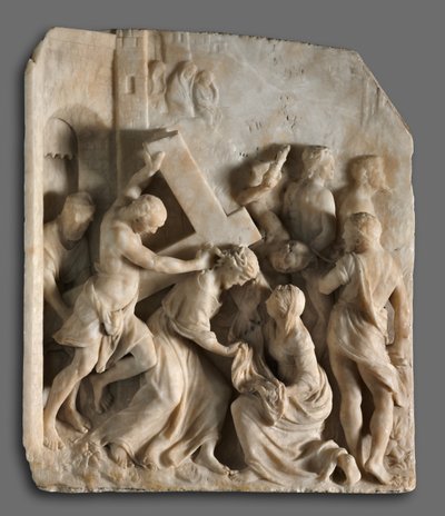 Cristo che porta la croce con i santi Simone e Veronica, c. 1545 da Jacques Dubroeucq