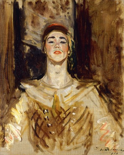Nijinsky in Les Orientales, 1912 da Jacques Emile Blanche