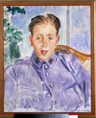 Ritratto di Francis Poulenc (1899-1963), compositore francese da Jacques Emile Blanche