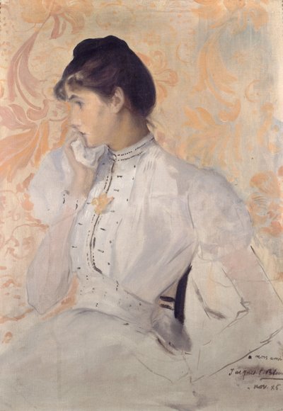 Ritratto di Henriette Chabot, 1886 da Jacques Emile Blanche