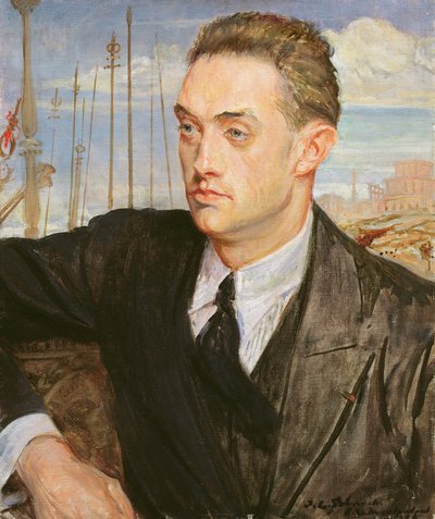 Ritratto di Henry de Montherlant (1895-1972) 1923 da Jacques Emile Blanche