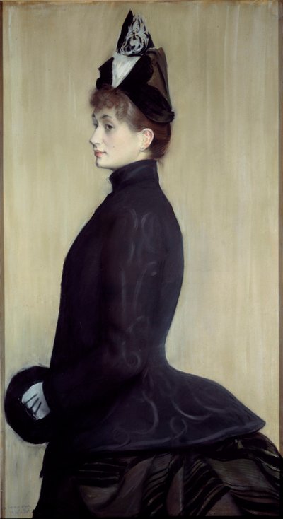 Ritratto di Madame Wallet. Pastello di Jacques-Emile Blanche (1861-1942) 1887. Parigi, museo d