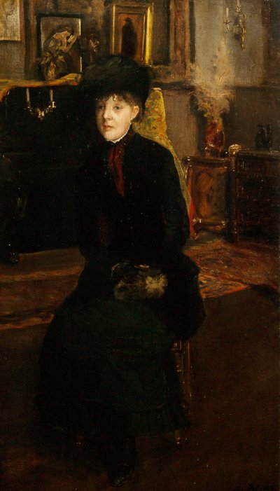 Ritratto di Mary Cassatt, 1885 da Jacques Emile Blanche