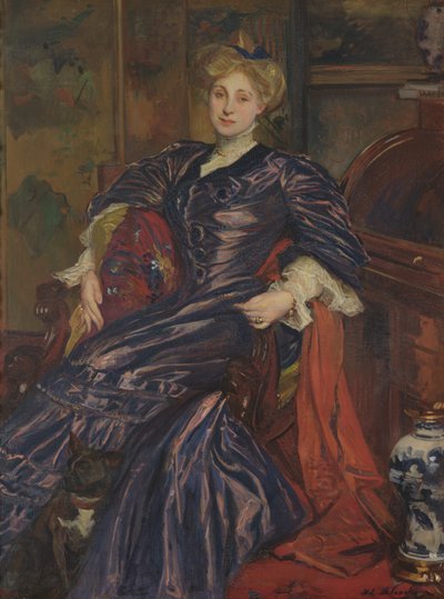 Ritratto di Mrs Emily Montgomery-Lang, 1911 da Jacques Emile Blanche