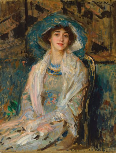 Ritratto della ballerina Tamara Karsavina 1885-1978, 1928 da Jacques Emile Blanche
