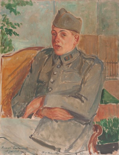 Ritratto del pianista e compositore Francis Poulenc da Jacques Emile Blanche