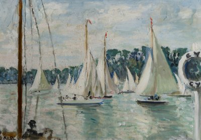 Regata di yacht sulla Senna da Jacques Emile Blanche