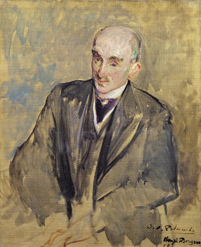 Studio per un ritratto di Henri Bergson (1859-1941) 1911 da Jacques Emile Blanche