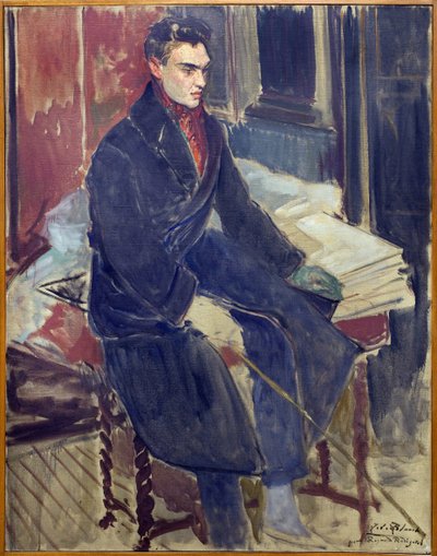 Studio per il ritratto in piedi di Raymond Radiguet (1903-1923) da Jacques Emile Blanche