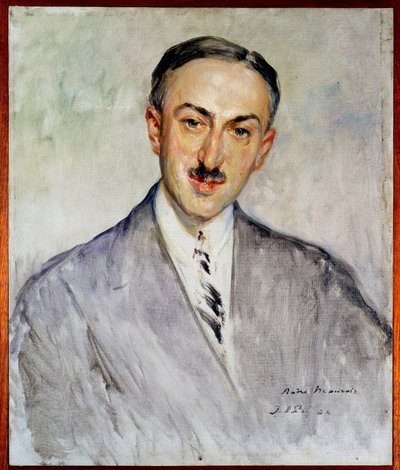 Studio per il ritratto di Emile Herzog detto Andre Maurois (1885-1967), scrittore francese da Jacques Emile Blanche