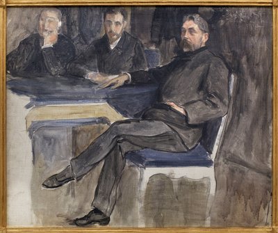 Studio per il ritratto di Stéphane Mallarmé e i suoi amici della Revue Indépendante. Dipinto di Jacques Emile Blanche da Jacques Emile Blanche
