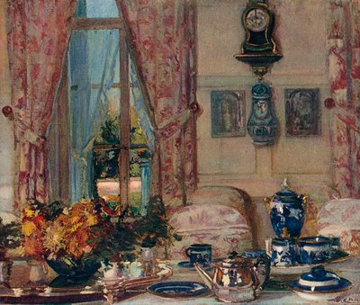 La sala da pranzo a Offranville, c1909 da Jacques Emile Blanche