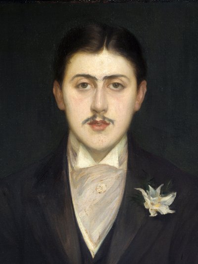 (dettaglio) Ritratto di Marcel Proust (1871-1922), scrittore francese da Jacques Emile Blanche