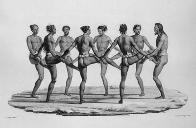 Danza nativa nelle Isole Caroline, da Viaggio intorno al mondo sulle corvette dell