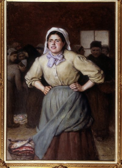 La cancalaise - Dipinto di Jacques Eugene Feyen (1815-1908) da Jacques Eugene Feyen