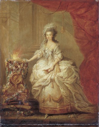Ritratto di una signora, vestita da vergine vestale, detta Maria Antonietta da Jacques Fabien Gautier dAgoty