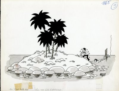 Jours de France, satira in B/N da Jacques Faizant