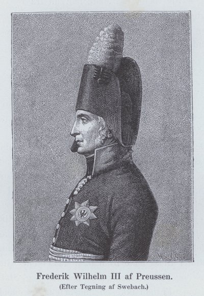 Federico Guglielmo III, Re di Prussia da Jacques Francois Joseph (after) Swebach