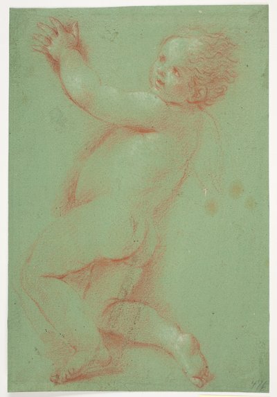 Angelo erotico mezzo inginocchiato? da Jacques Francois Joseph Saly