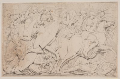 Scena di Battaglia con Nemici Caduti da Jacques Francois Joseph Saly