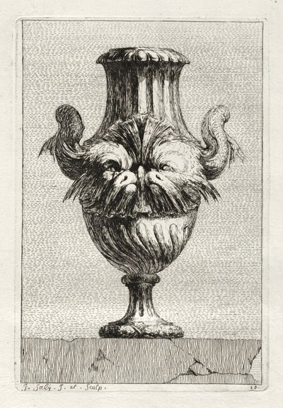 Suite di Vasi: Tavola 10, 1746 da Jacques Francois Joseph Saly