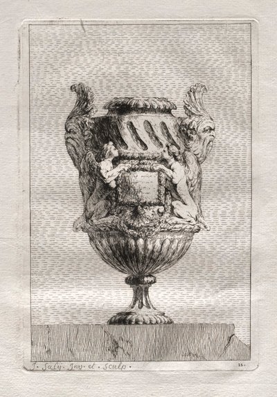 Suite di vasi: Tavola 11, 1746 da Jacques Francois Joseph Saly