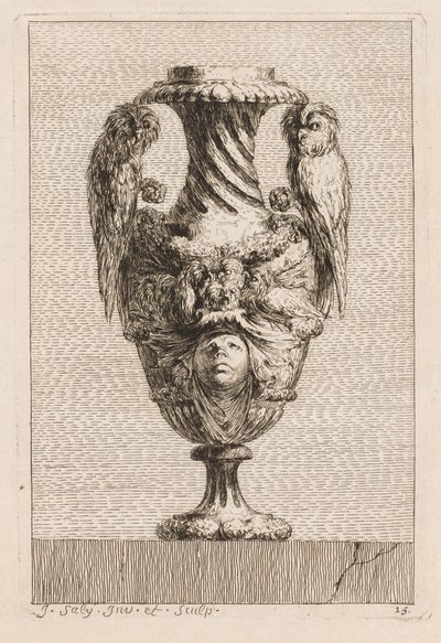 Suite di Vasi: Tavola 15, 1746 da Jacques Francois Joseph Saly