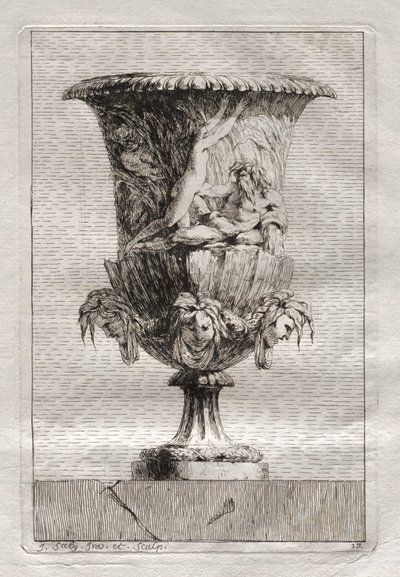 Suite di vasi: Tavola 17, 1746 da Jacques Francois Joseph Saly