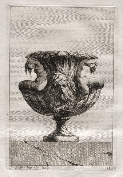 Suite di Vasi: Tavola 18, 1746 da Jacques Francois Joseph Saly