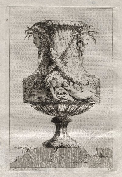 Suite di vasi: Piatto 20, 1746 da Jacques Francois Joseph Saly