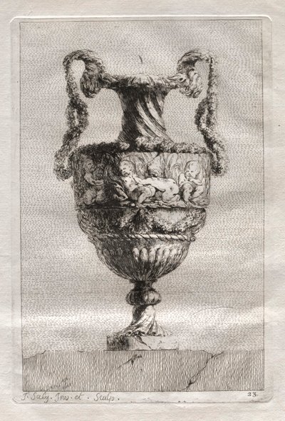 Suite di vasi: Tavola 23, 1746 da Jacques Francois Joseph Saly