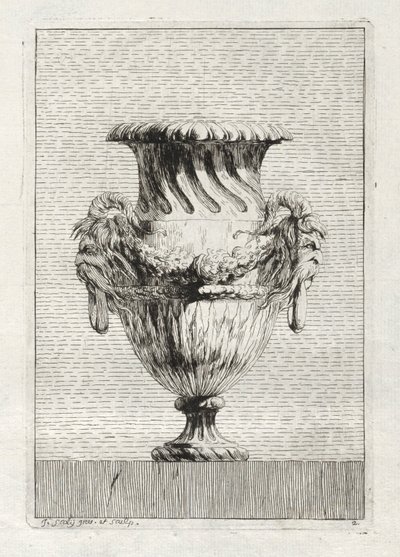 Suite di Vasi: Tavola 2, 1746 da Jacques Francois Joseph Saly