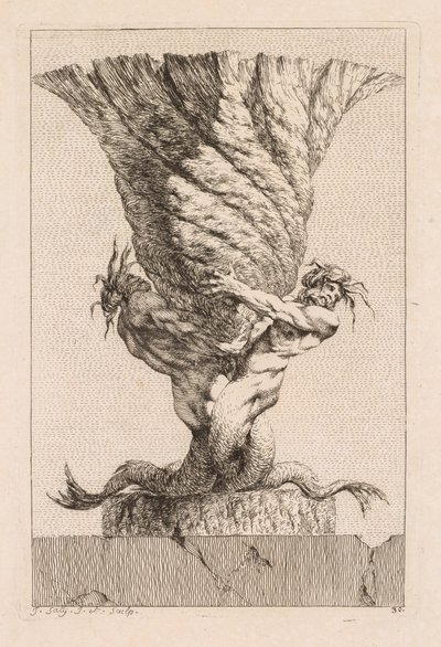 Suite di vasi: Tavola 30, 1746 da Jacques Francois Joseph Saly