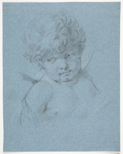 Angelo alato? Amore? Ritratto a mezzo busto da Jacques Francois Joseph Saly