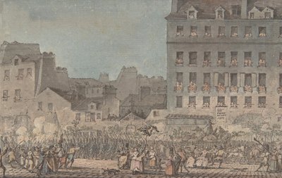 Luigi XVI Entra a Parigi, 6 ottobre 1789 da Jacques Francois Joseph Swebach